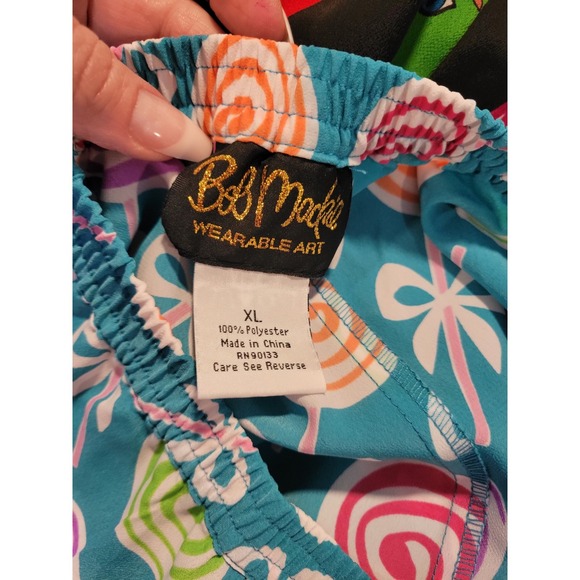 Bob Mackie Wearable Art XL Blue Lollipop Retro Teacher Sweet Happy Midi Funky - Picture 5 of 6